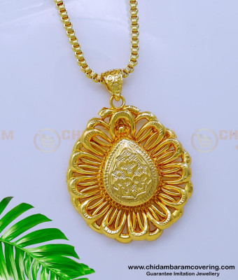 DCHN198 - Latest Gold Pattern Daily Use Without Stone Dollar Chain Designs