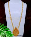 DCHN199 - Gold Look White Stone South Indian Dollar Chain Designs