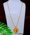 DCHN209 - Latest Ruby Stone Sangu Design Dollar with Gold Design Chain Online
