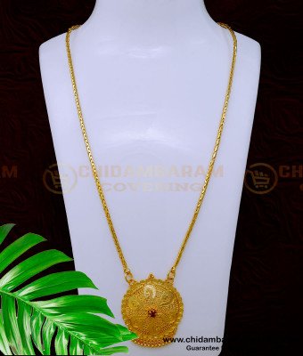 DCHN219 - Gold Pendant Design with Gold Plated Chain for Women