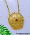DCHN219 - Gold Pendant Design with Gold Plated Chain for Women