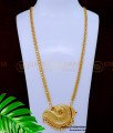 DCHN230 - Sangu Design Stone Pendant with Leaf Cut Long Chain Online 