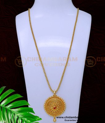 DCHN236 - Attractive Single Stone Chain Dollar Design for Ladies