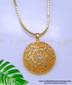 DCHN242 - Elegant Gold Design White Stone Dollar Chain New Model