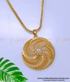 DCHN243 - Gold Design White Stone Round Daily Use Dollar Chain