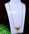 DCHN258 - Gold Plated Daily Use Long Chain with Dollar for Women