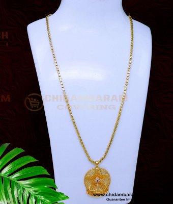DCHN260 - Trendy Daily Use Long Gold Chain Designs with Pendant