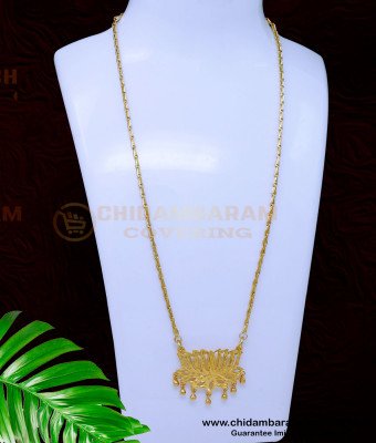 DCHN261 - New Lotus Model Pendant with Ladies Gold Chain Designs
