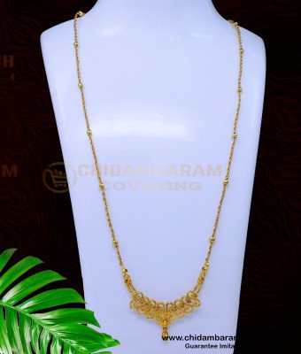 DCHN268 - Simple Gold Design Gold Plated Plain Dollar Chain Design