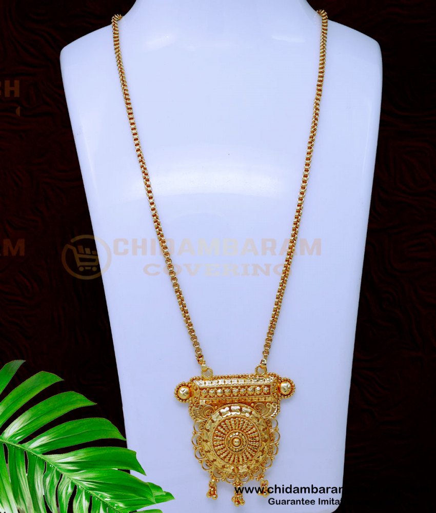 DCHN271 - Trendy Long Chain with Gold Dollar Designs for Female