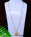 DCHN273 - Unique Gold Pendant Design with Long Chain for Women