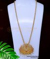 DCHN285 - Latest White Stone Peacock Pendant Dollar Chain Model