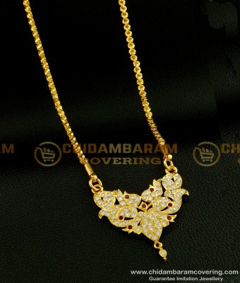 DLR063 - Five Metal Beautiful Design High Quality Getti Stone Dollar with Chain Impon Jewelry