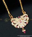 DLR087 - Impon Five Metal Panchaloha Simple Stone Pendant Buy Impon Dollar Chain Online Shopping 