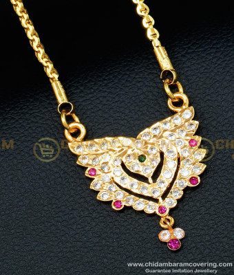 DLR088 - New Model Impon Getti Metal Medium Size Dollar With 24 Inches Long Chain for Women