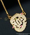 DLR095 - Traditional Impon Om Vel Murugan Pendant Design with Chain Impon Dollar Buy Online
