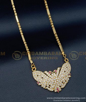 DLR114 - Unique Butterfly Model Impon Dollar Chain Imitation Jewellery Buy Online Shopping 