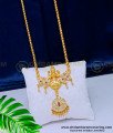 DLR124 - Latest Impon Lakshmi Pendant Chain Gold Covering Jewellery Online