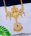 DLR124 - Latest Impon Lakshmi Pendant Chain Gold Covering Jewellery Online