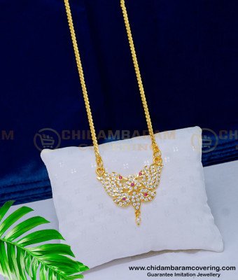 DLR132 - Beautiful Design High Quality Getti Stone Dollar with Chain Impon Jewellery