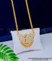 DLR139 - New Model Impon Ad Stone Peacock Design Best Quality Guaranteed Pendant with Chain 