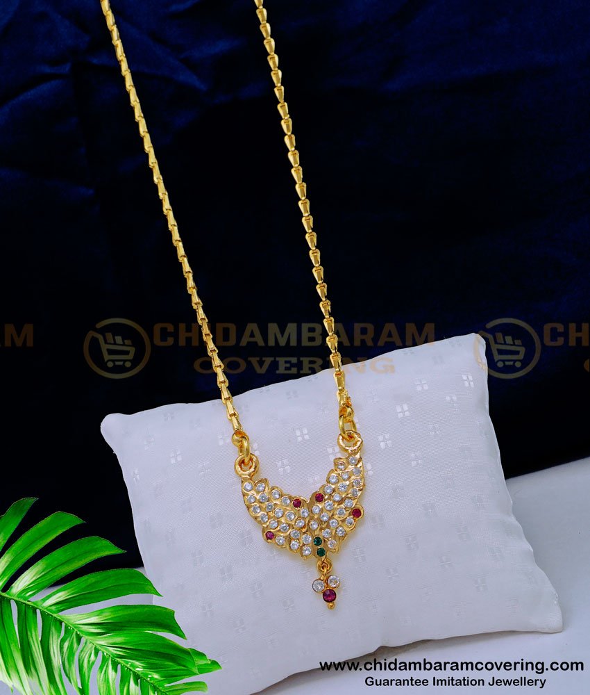 DLR159 - New Model Impon Getti Metal Small Size Dollar With 24 Inches Long Chain for Daily Use