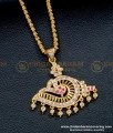 DLR180 - Panchaloha Sangu Design Pendant with Chain Buy Online