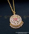 DLR181 - Latest Round Shape Stone Dollar Chain Panchaloha Jewellery