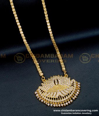 DLR188 - Impon Lotus Design Dollar Chain Gold Plated Jewellery 