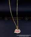 DLR194 - Simple Daily Use Impon Swan Pendant Chain for Ladies