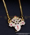 DLR196 - Latest Mango Design Impon Dollar Chain Gold Plated Jewellery 