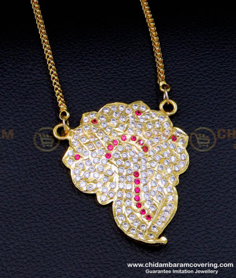 DLR198 - Traditional Gold Design Impon Dollar with Long Chain Online 