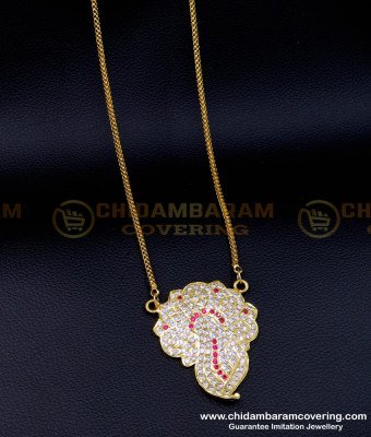 DLR198 - Traditional Gold Design Impon Dollar with Long Chain Online 