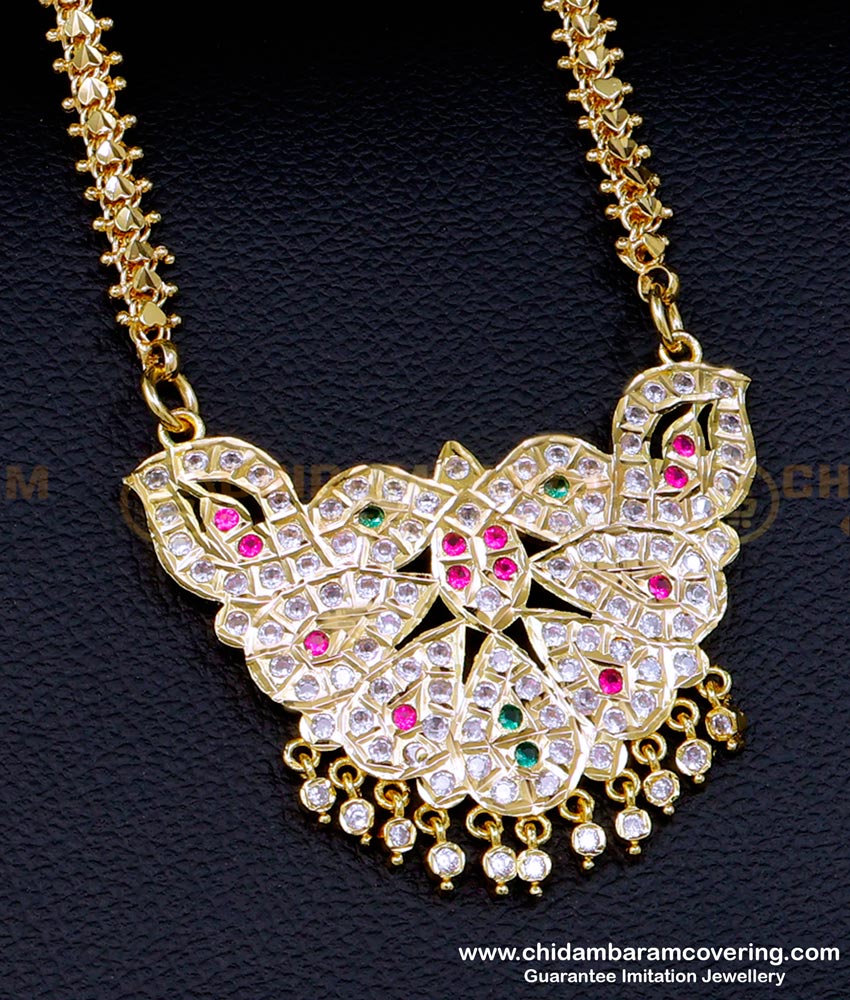 DLR203 - Traditional Dollar Chain Designs for Female Impon Jewellery