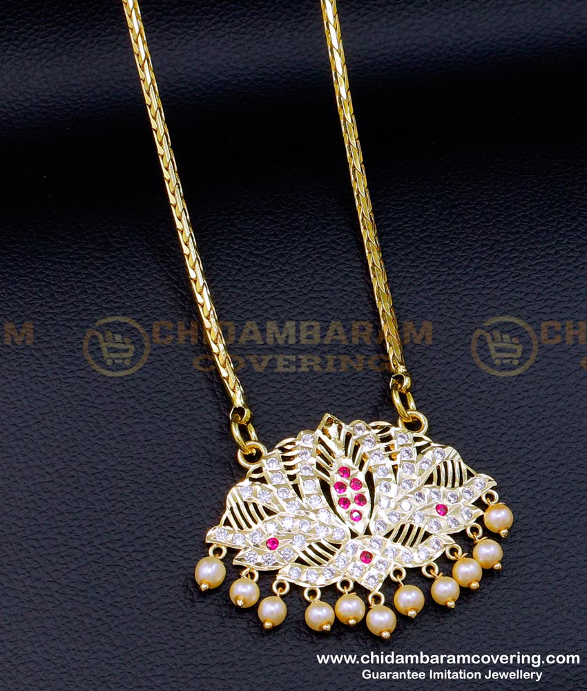 DLR205 - Five Metal Jewellery Traditional Stone Dollar Chain Designs