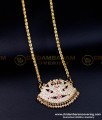 DLR210 - Impon Swan Pendant Traditional Stone Dollar Chain Designs