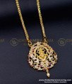 DLR211 - Traditional Impon Lakshmi Dollar with Long Chain Buy Online