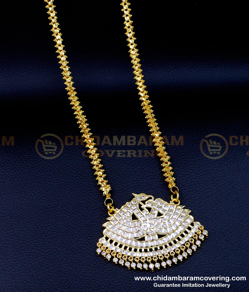 DLR229 - Impon Jewellery South Indian Dollar Chain Designs for Women