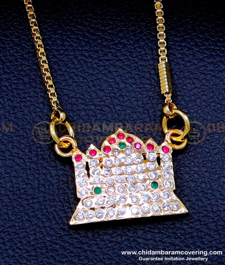 DLR233 - Latest Impon Stone Dollar with Daily Use Long Chain for Women