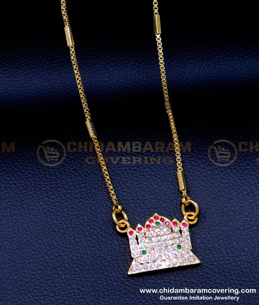 DLR233 - Latest Impon Stone Dollar with Daily Use Long Chain for Women