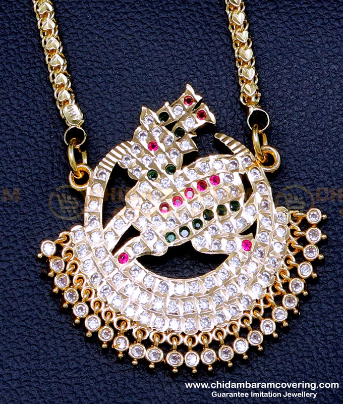 DLR239 - Latest Deer Model Impon Gold Dollar Chain Design for Female
