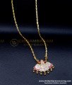 DLR261 - Simple Impon Stone Gold Pendant New Model Dollar Chain
