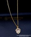 DLR269 - Impon Daily Wear Stone Om Dollar Chain Gold Design