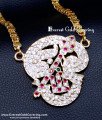 DLR299 - Impon Tamil Om Pendant Gold Model with Long Chain