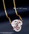 DLR299 - Impon Tamil Om Pendant Gold Model with Long Chain