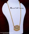 DLR300 - Impon Big Gajalakshmi Pendant Chain Design for Ladies