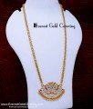 DLR302 - Attractive Big Impon Stone Swan Doller Chain Gold Design