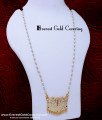 DLR304 - Traditional Lotus Pendant Gold Model with Long Chain