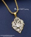 DLR310 - Traditional Long Chain Peacock Pendant Impon Jewellery