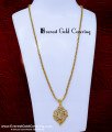DLR310 - Traditional Long Chain Peacock Pendant Impon Jewellery